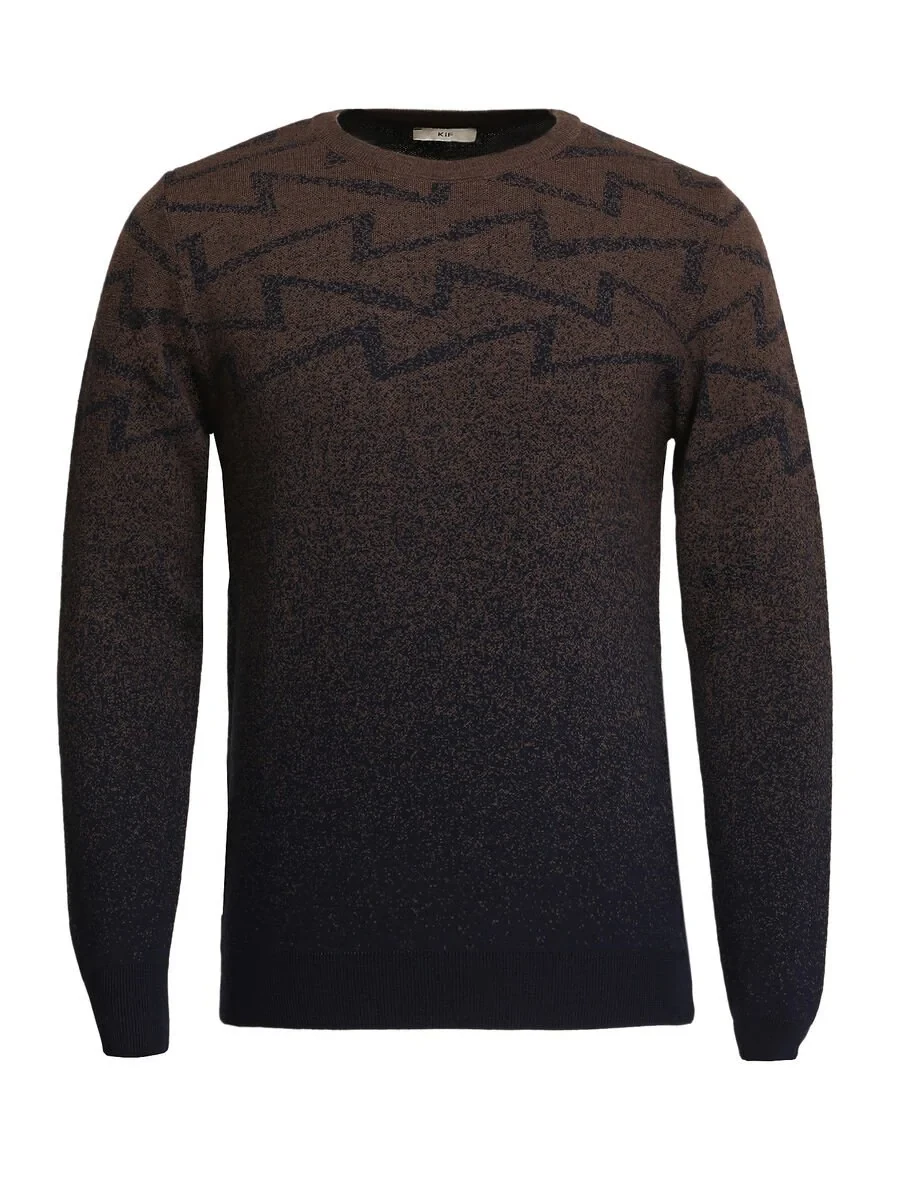 Brown Knitwear Sweatshirt - 5