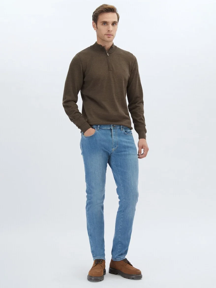 Brown Knitwear Sweatshirt - 2