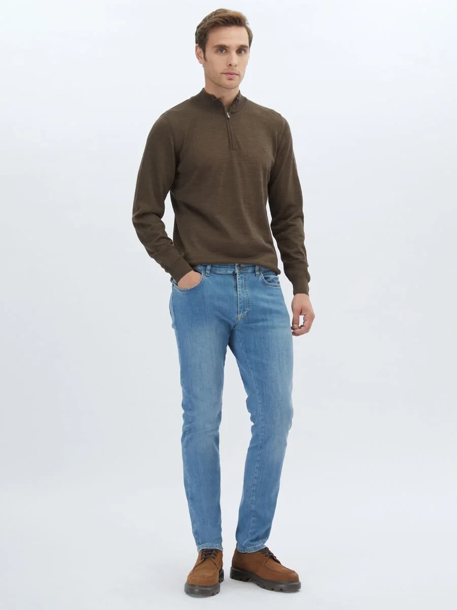 Brown Knitwear Sweatshirt - 2