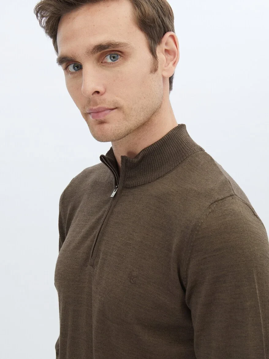 Brown Knitwear Sweatshirt - 3