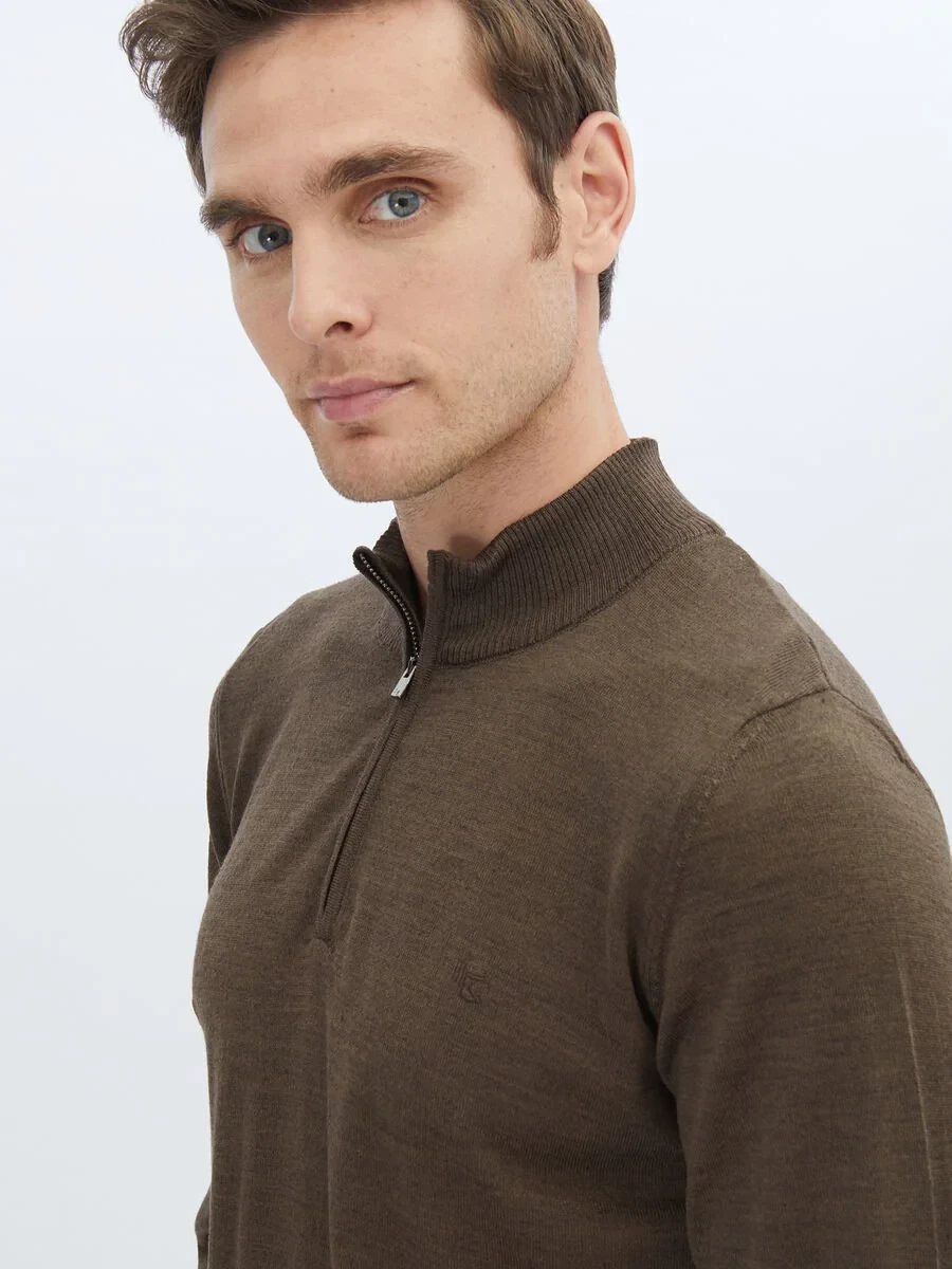 Brown Knitwear Sweatshirt - 3