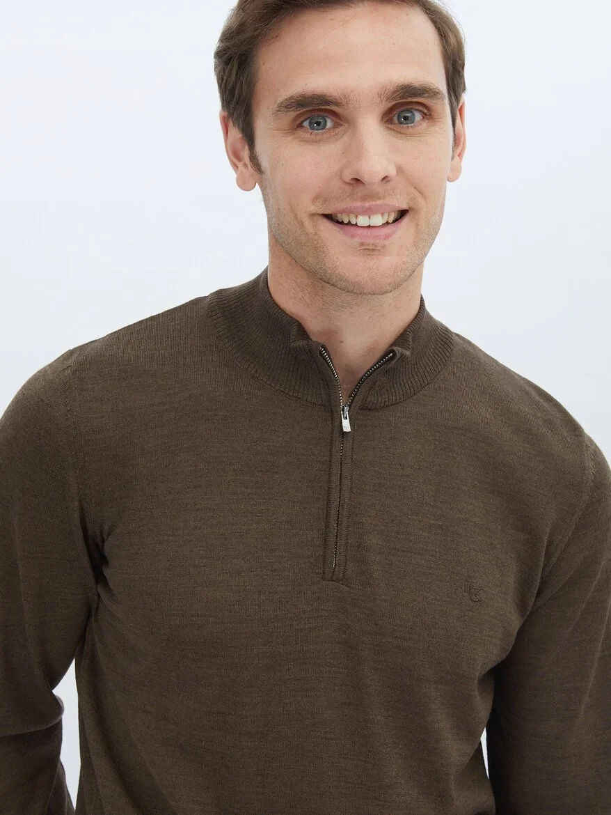 Brown Knitwear Sweatshirt 