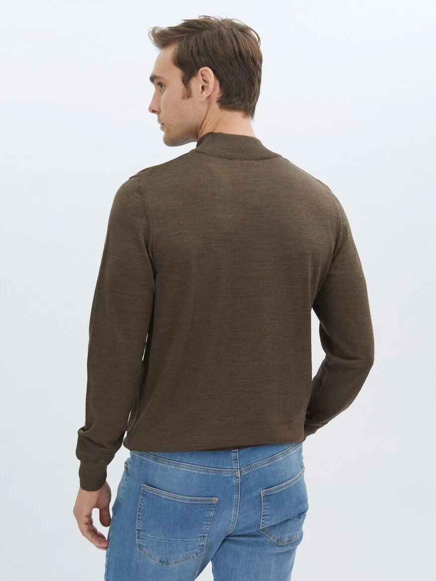 Brown Knitwear Sweatshirt - 5