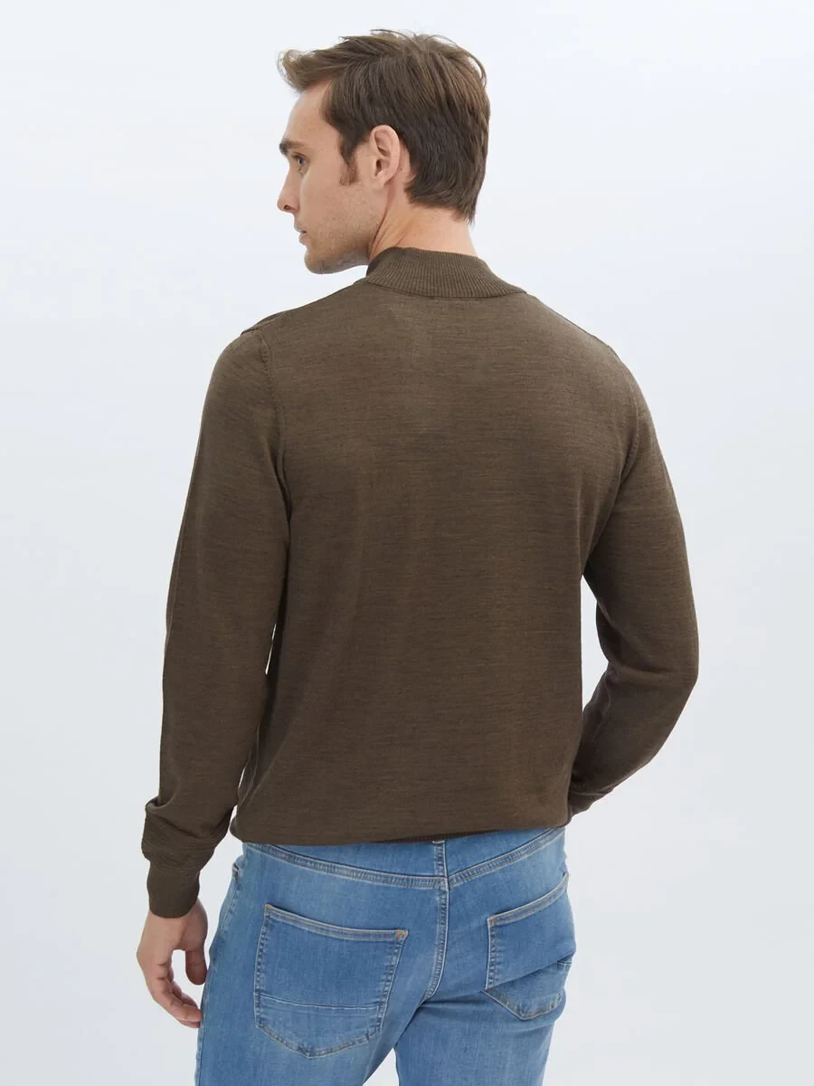 Brown Knitwear Sweatshirt - 5