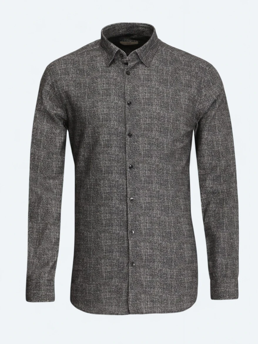 Brown Printed Regular Fit Weaving Casual 100% Cotton Shirt - 5