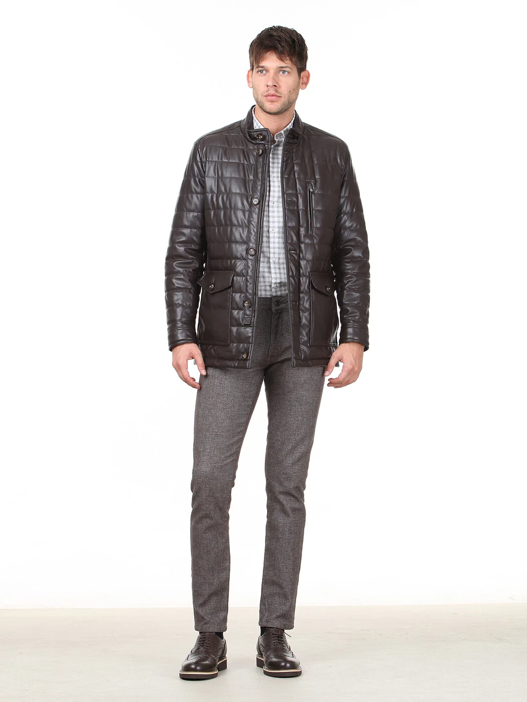 Brown Regular Fit Blazer - 3