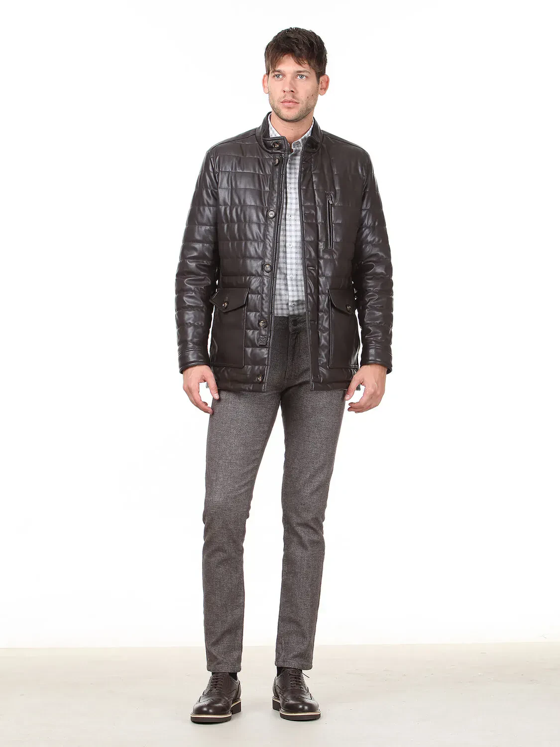 Brown Regular Fit Blazer - 3
