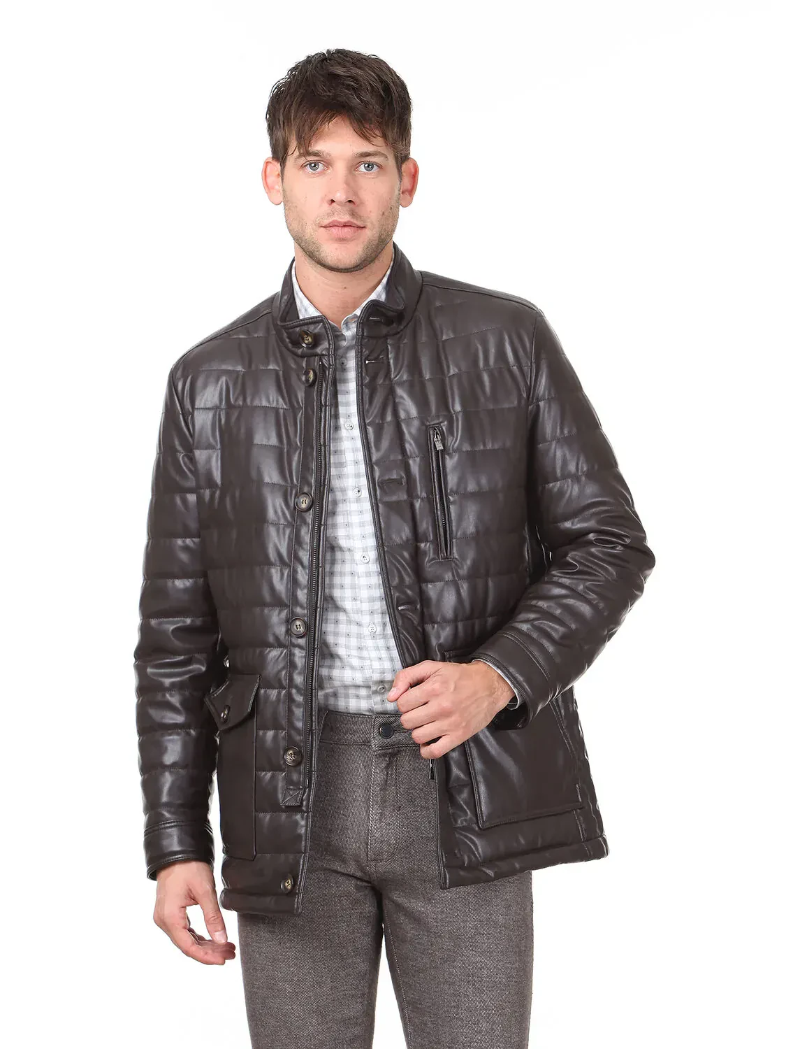 Brown Regular Fit Blazer - 4