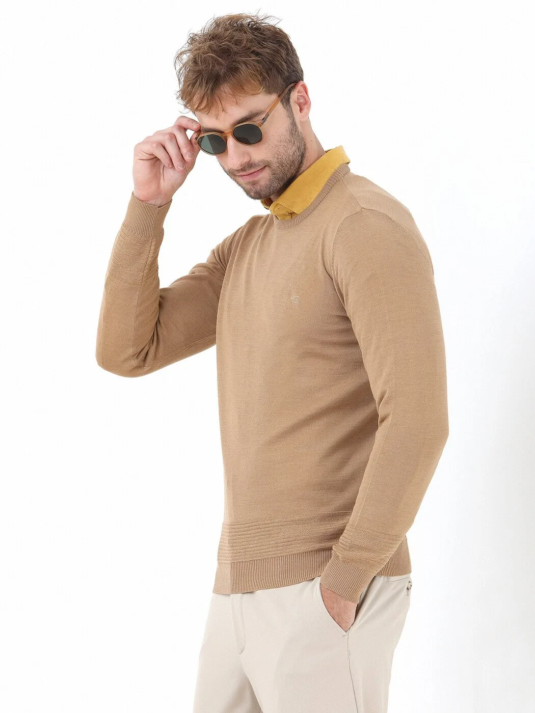 Buff Knitwear Sweatshirt 