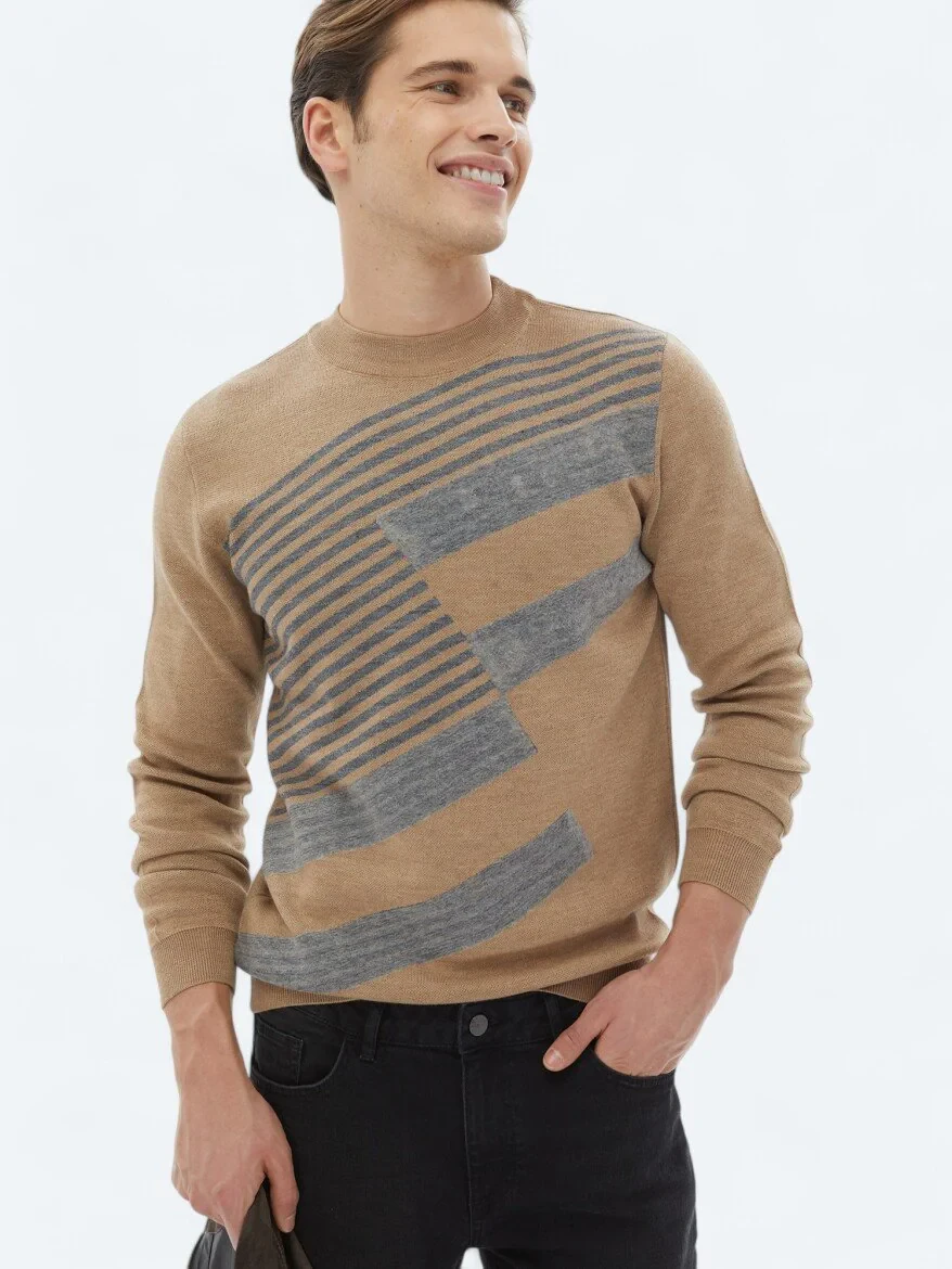 Buff Knitwear Sweatshirt - 1