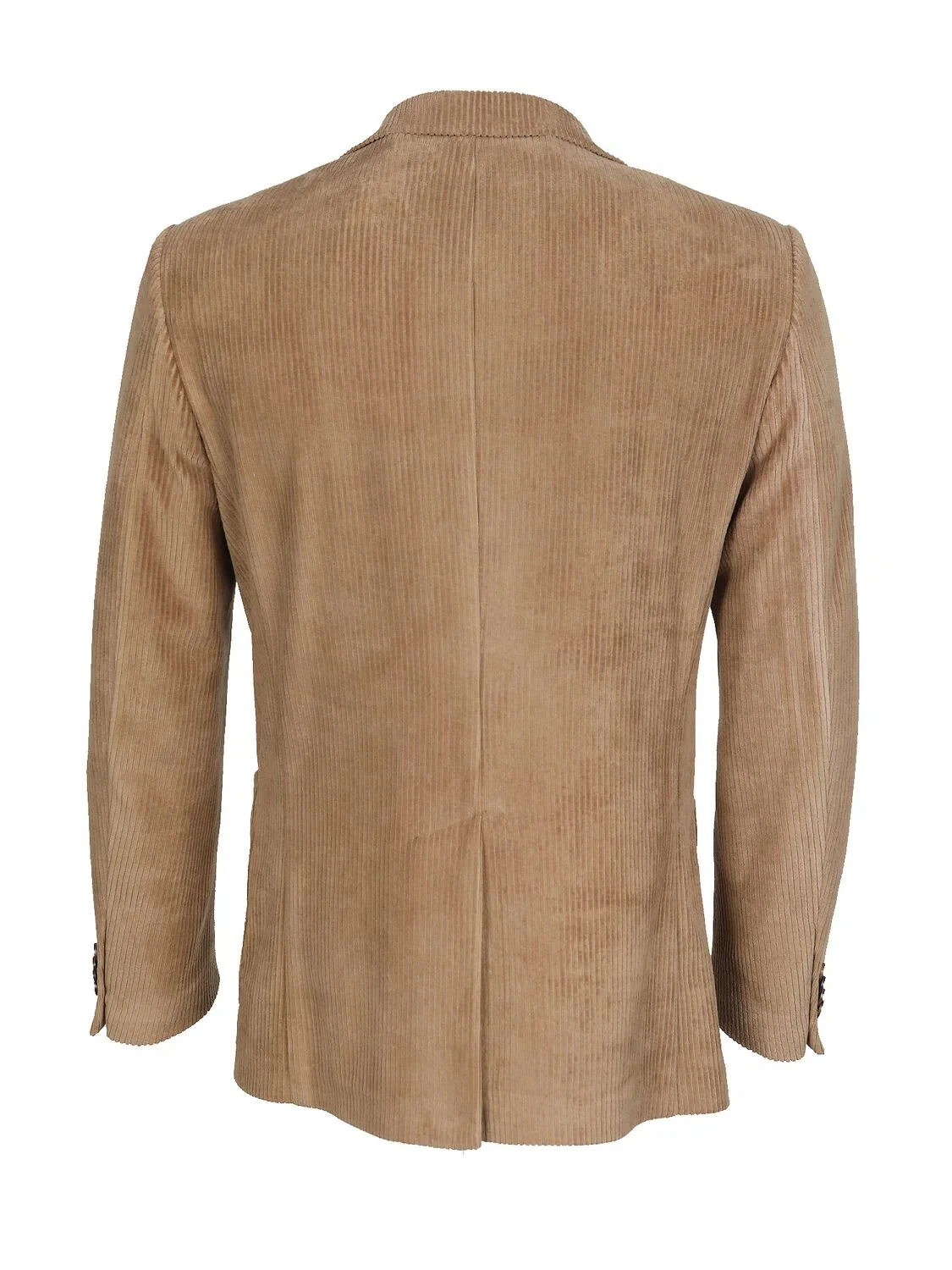 Buff Ribbed Modern Fit Cotton Blended Jacket - 7