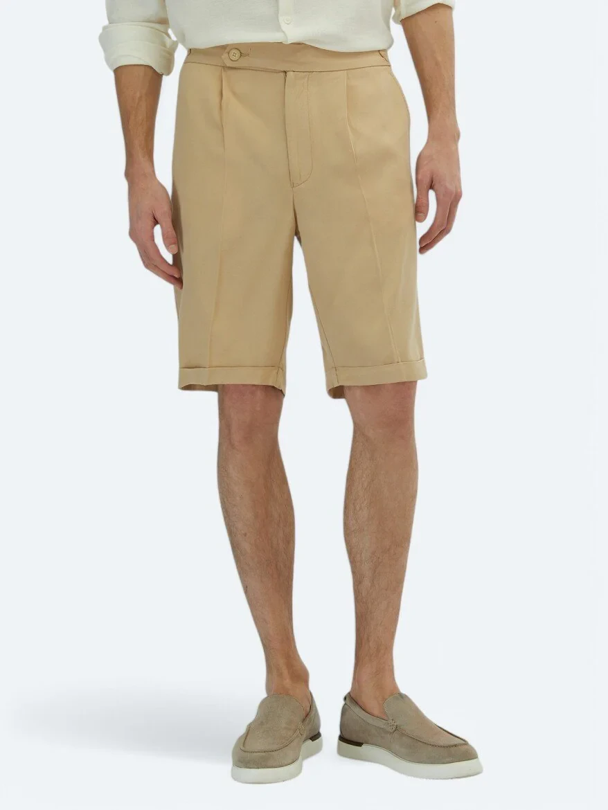 Buff Weaving Carrot Fit Casual Bermuda - 2