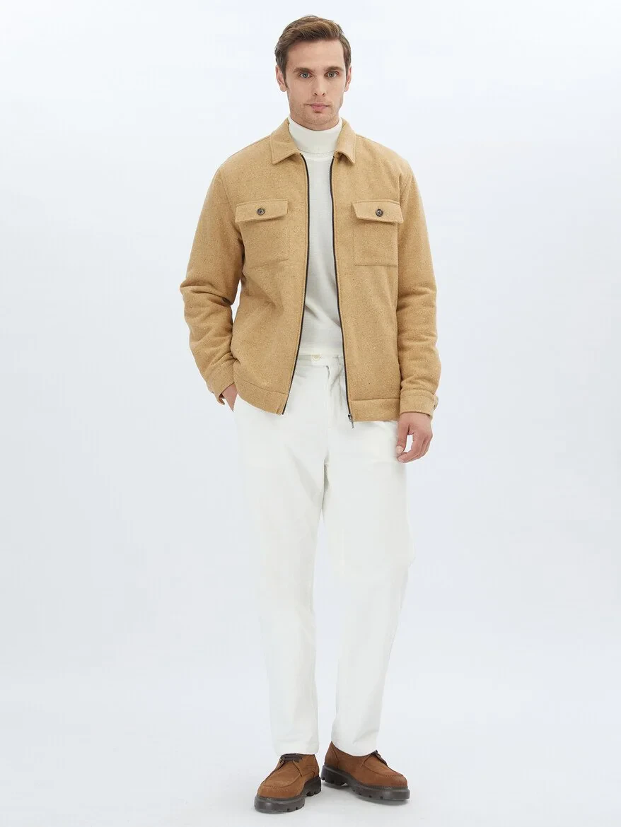 Buff Weaving Coat - 2