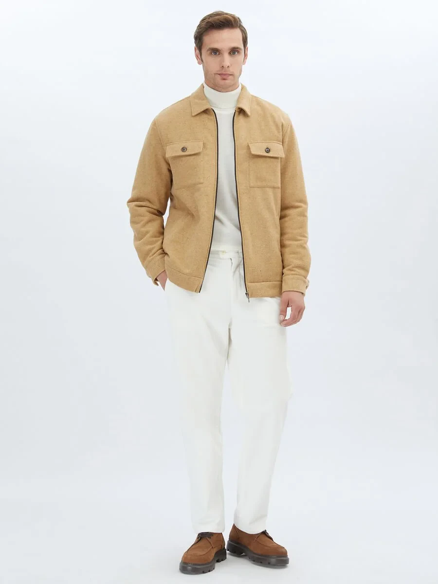 Buff Weaving Coat - 2