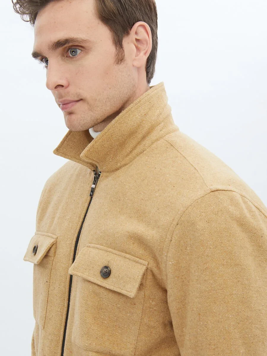 Buff Weaving Coat - 4