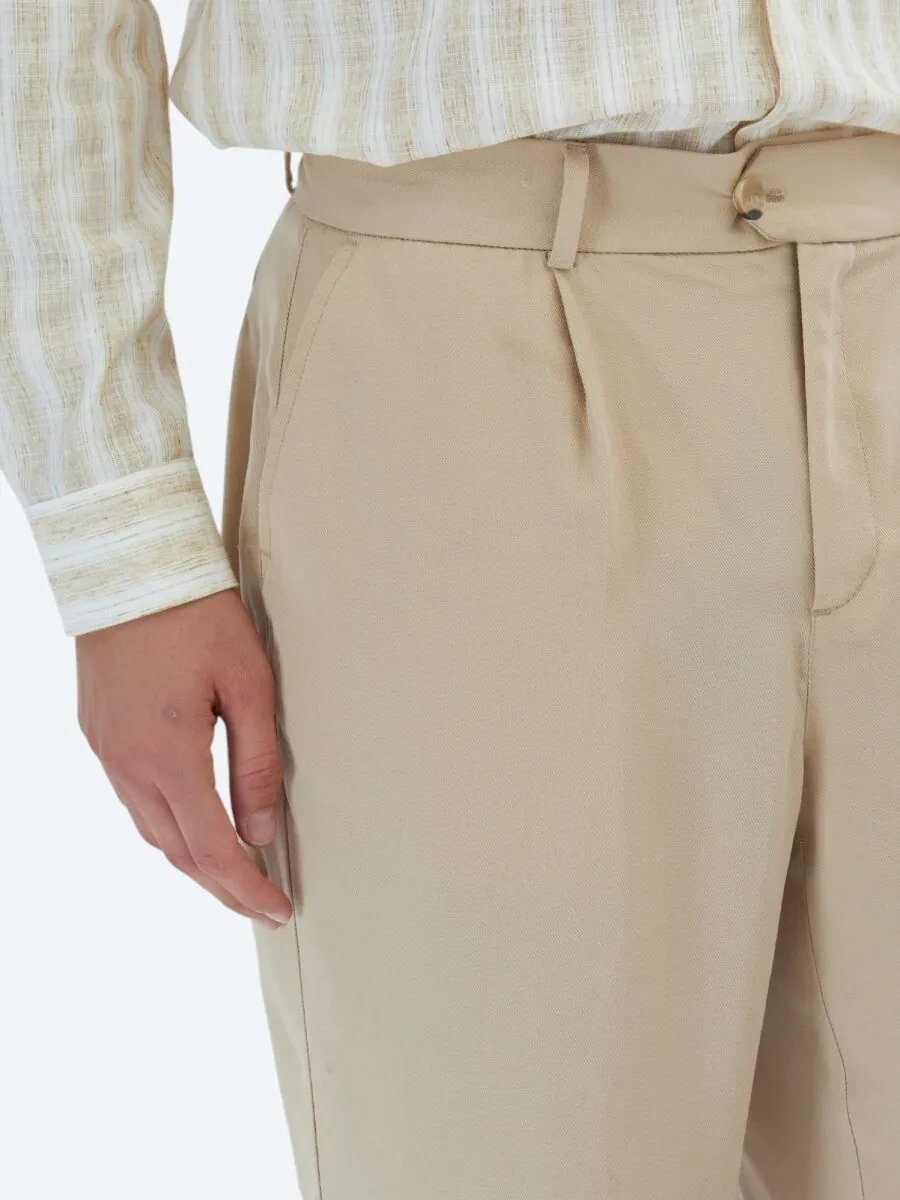 Buff Weaving Loose Fit Casual Trousers - 4