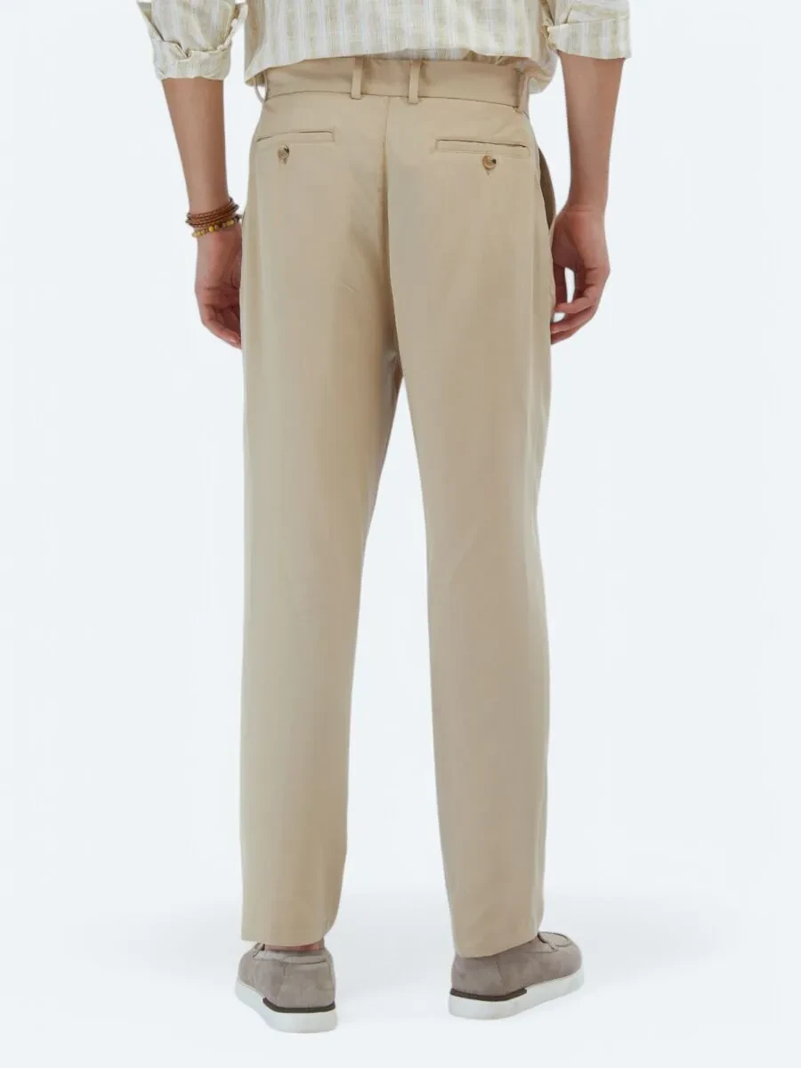Buff Weaving Loose Fit Casual Trousers - 5