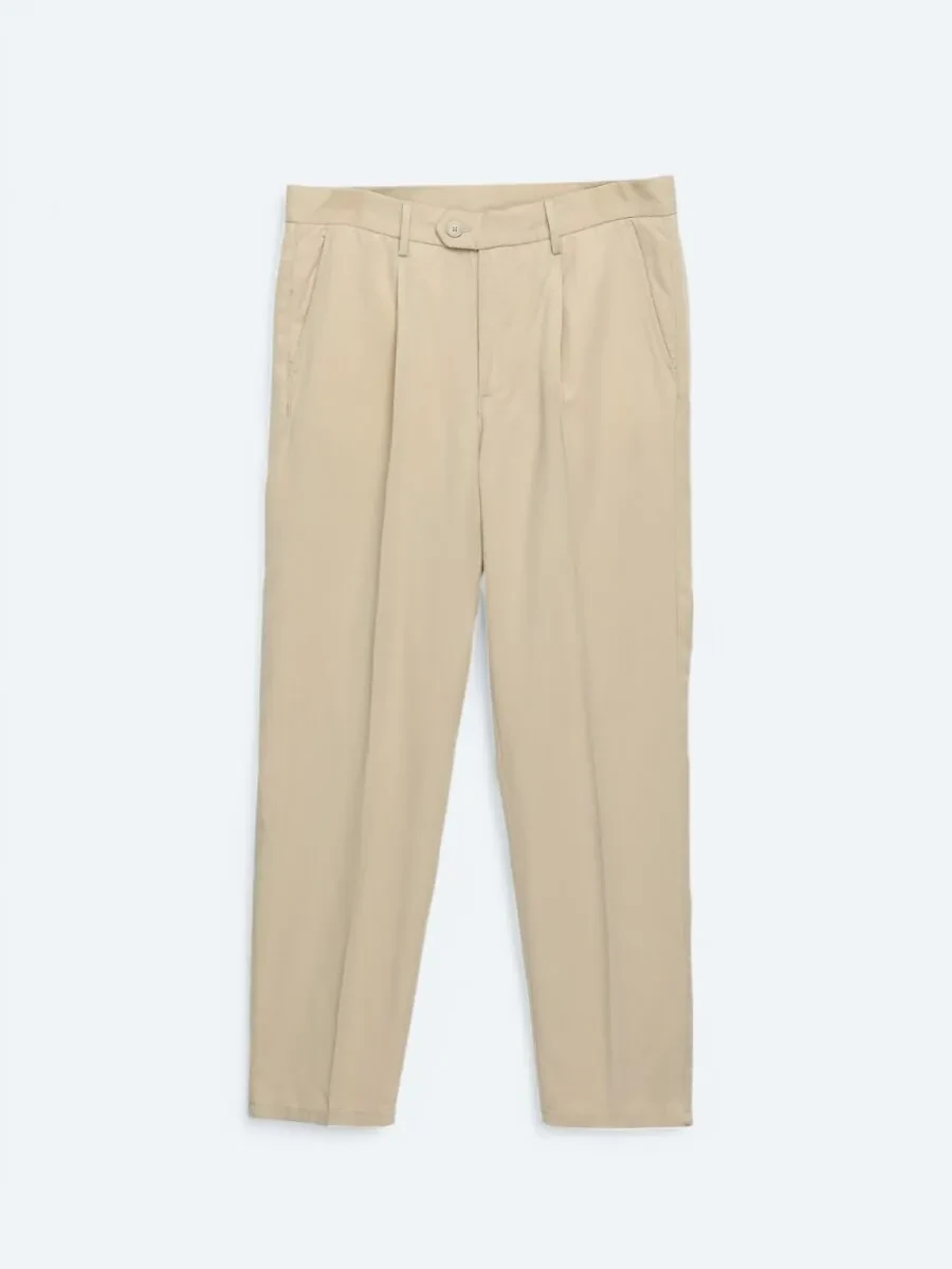 Buff Weaving Loose Fit Casual Trousers - 6