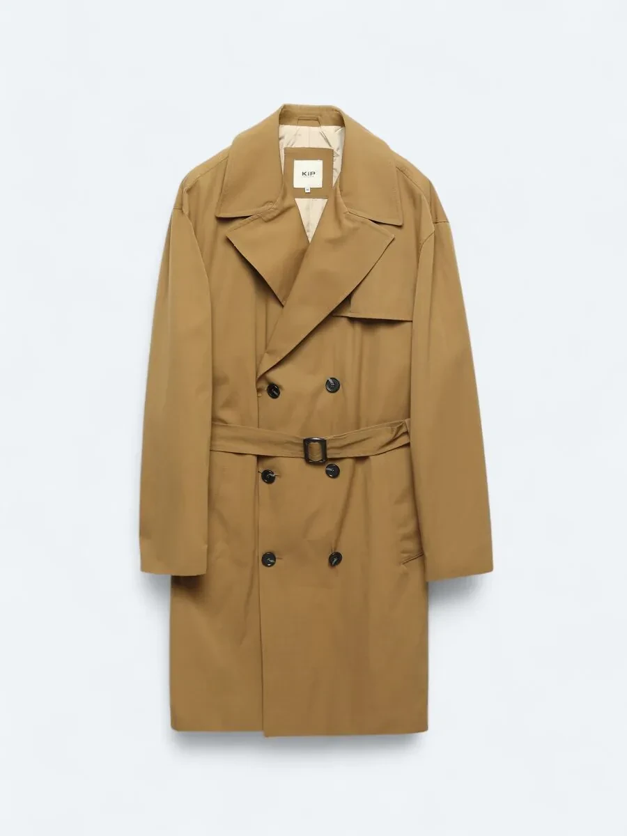 Buff Weaving Rain Coat - 9