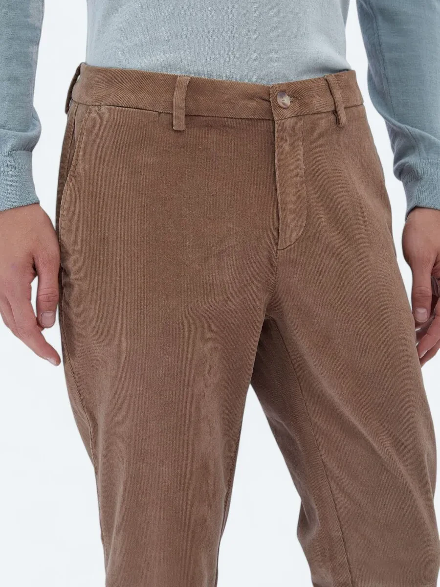 Buff Weaving Regular Fit Casual Cotton Blended Trousers - 3