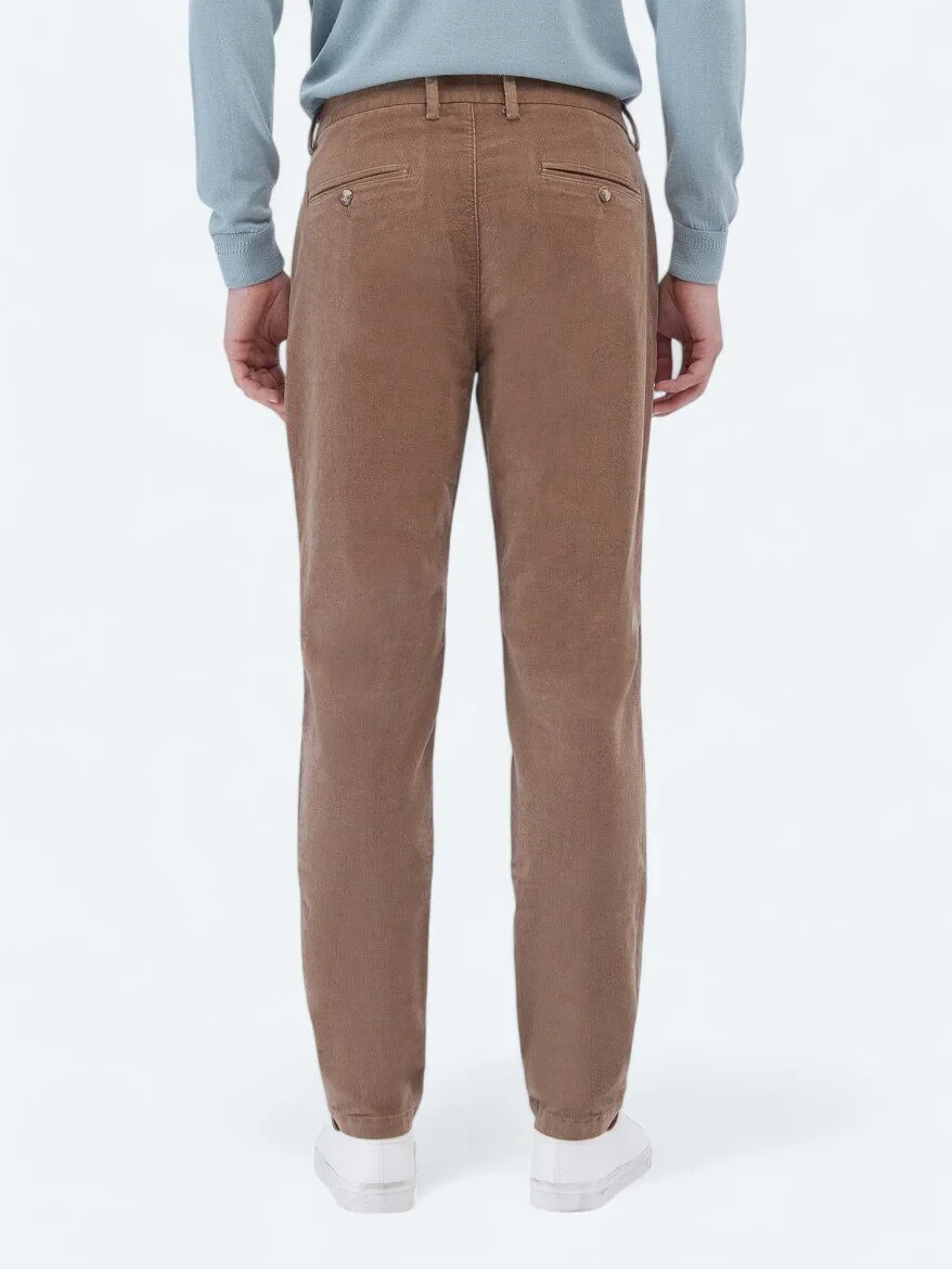 Buff Weaving Regular Fit Casual Cotton Blended Trousers - 4