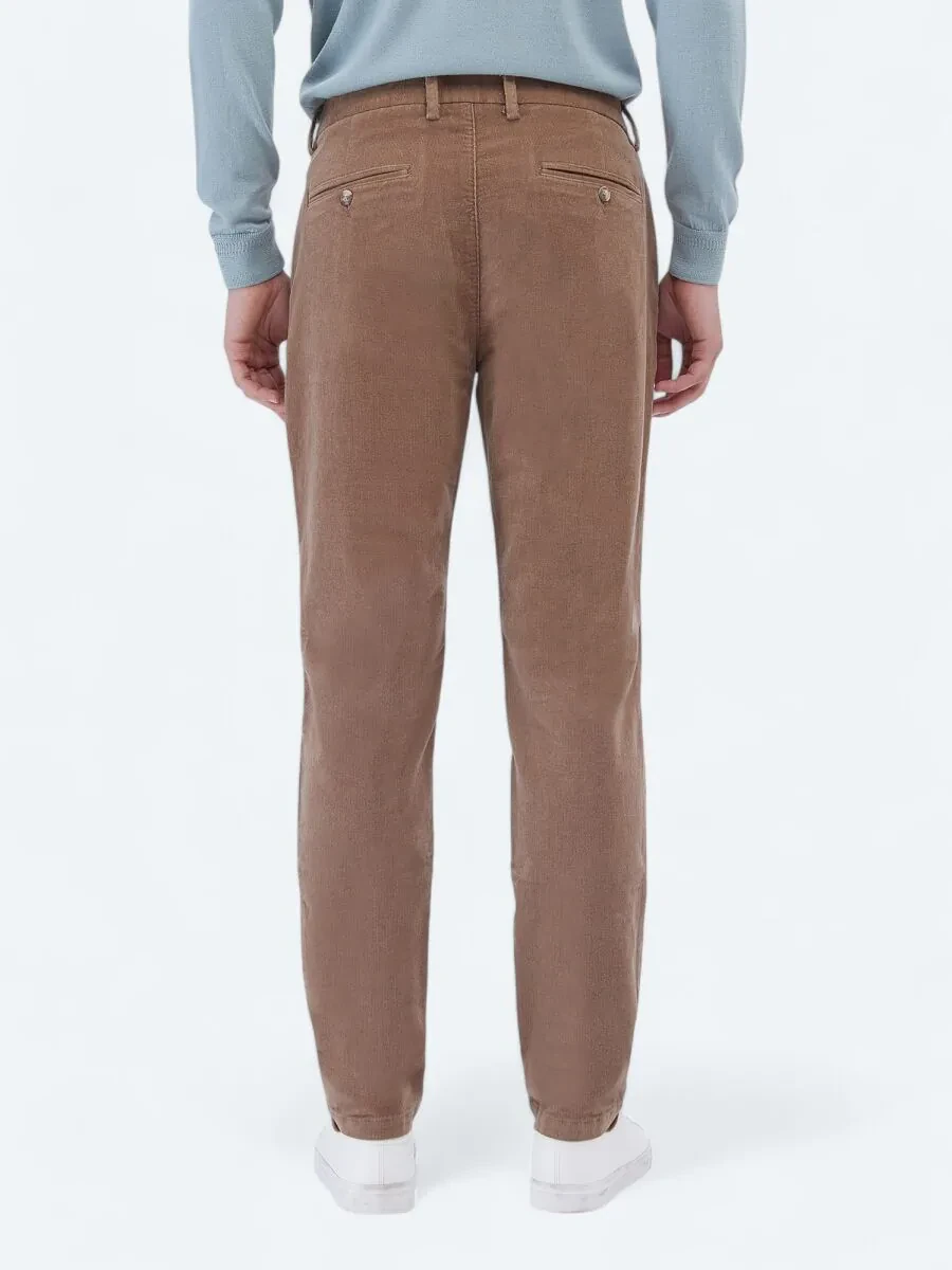 Buff Weaving Regular Fit Casual Cotton Blended Trousers - 4