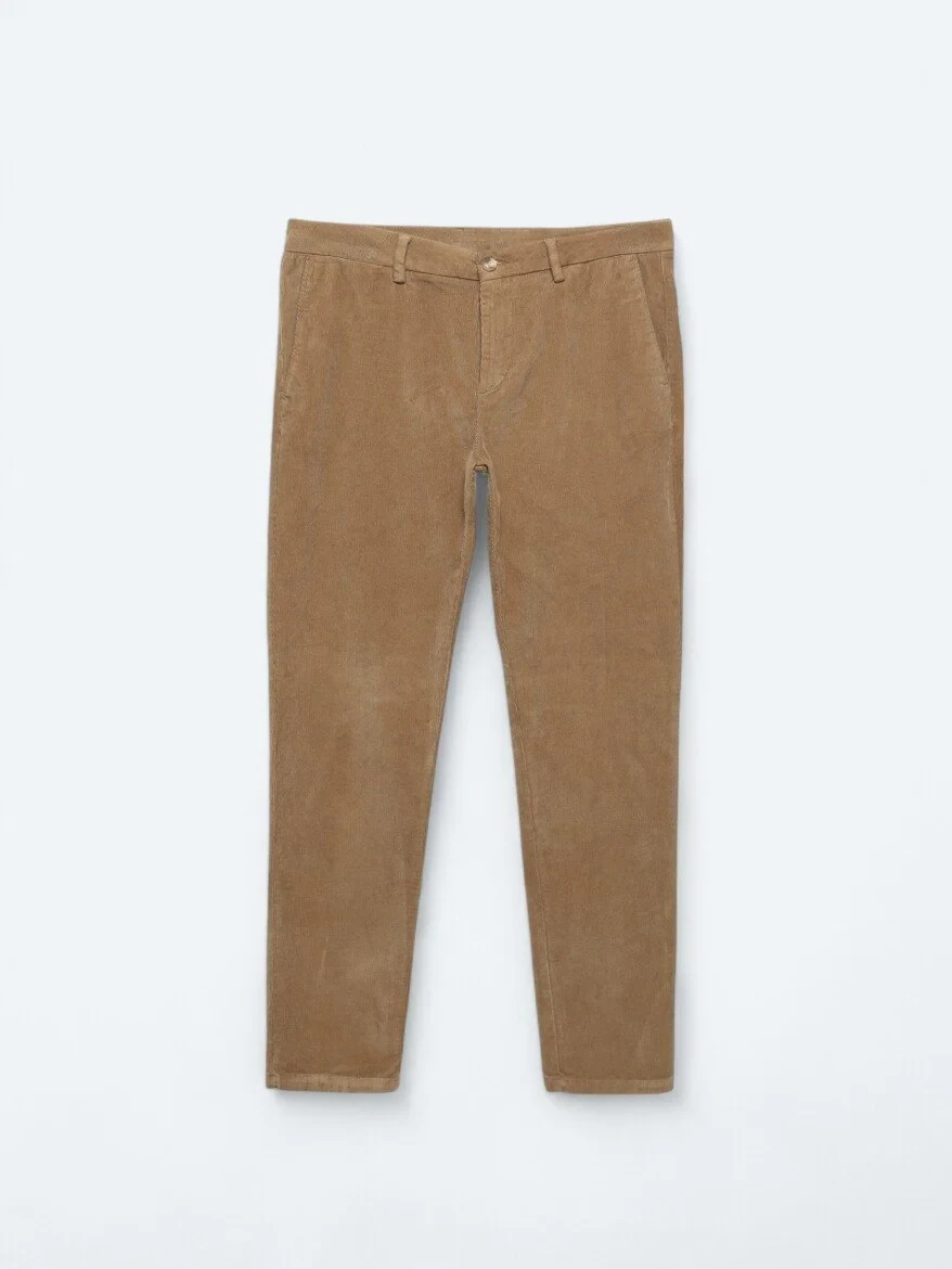 Buff Weaving Regular Fit Casual Cotton Blended Trousers - 5