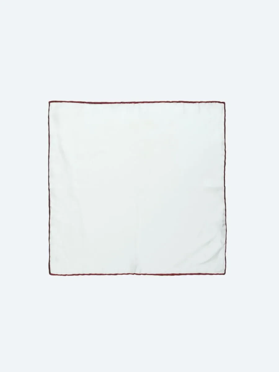 Burgundy Handkerchief - 1