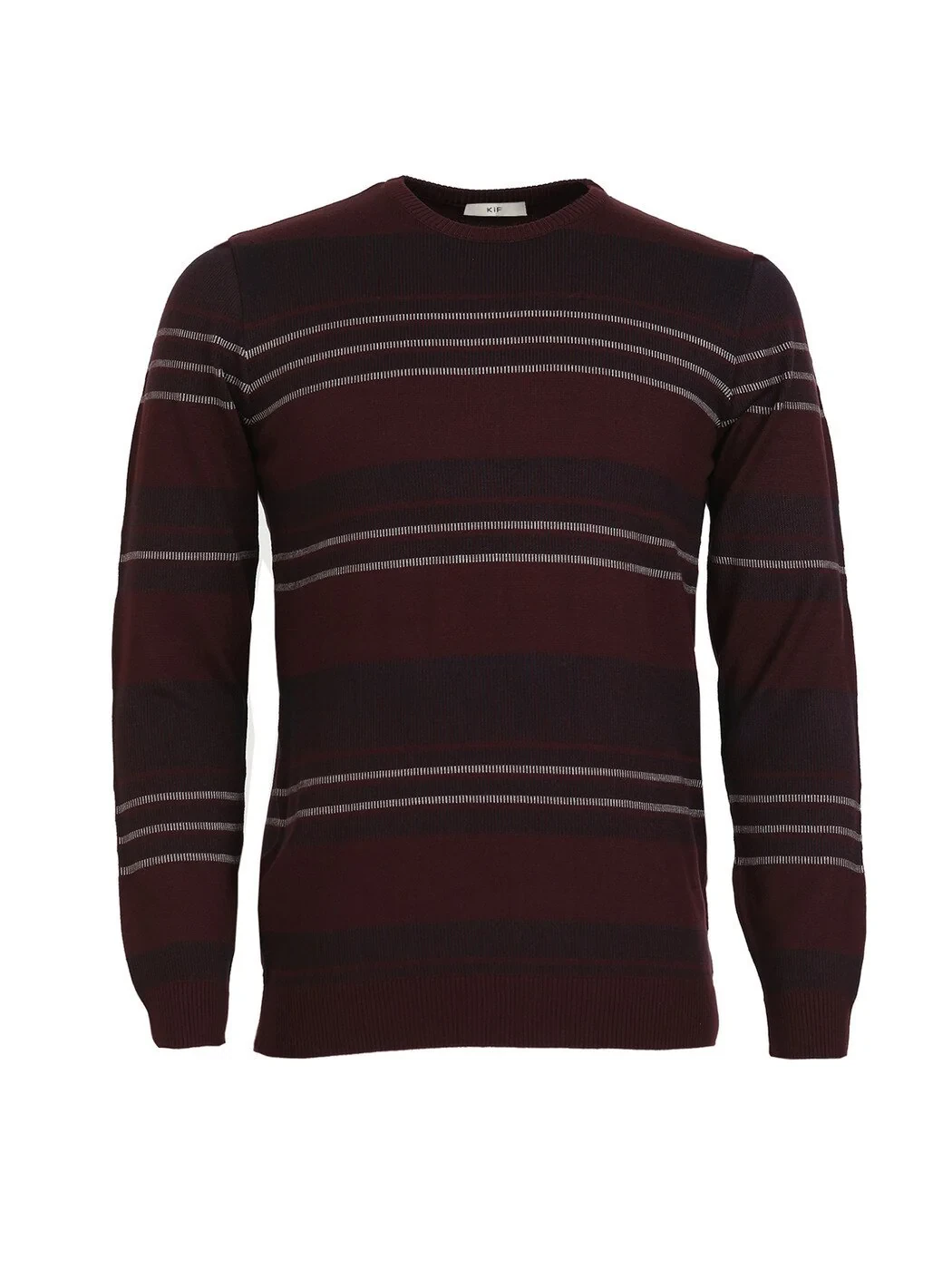 Burgundy Knitwear Sweatshirt - 6