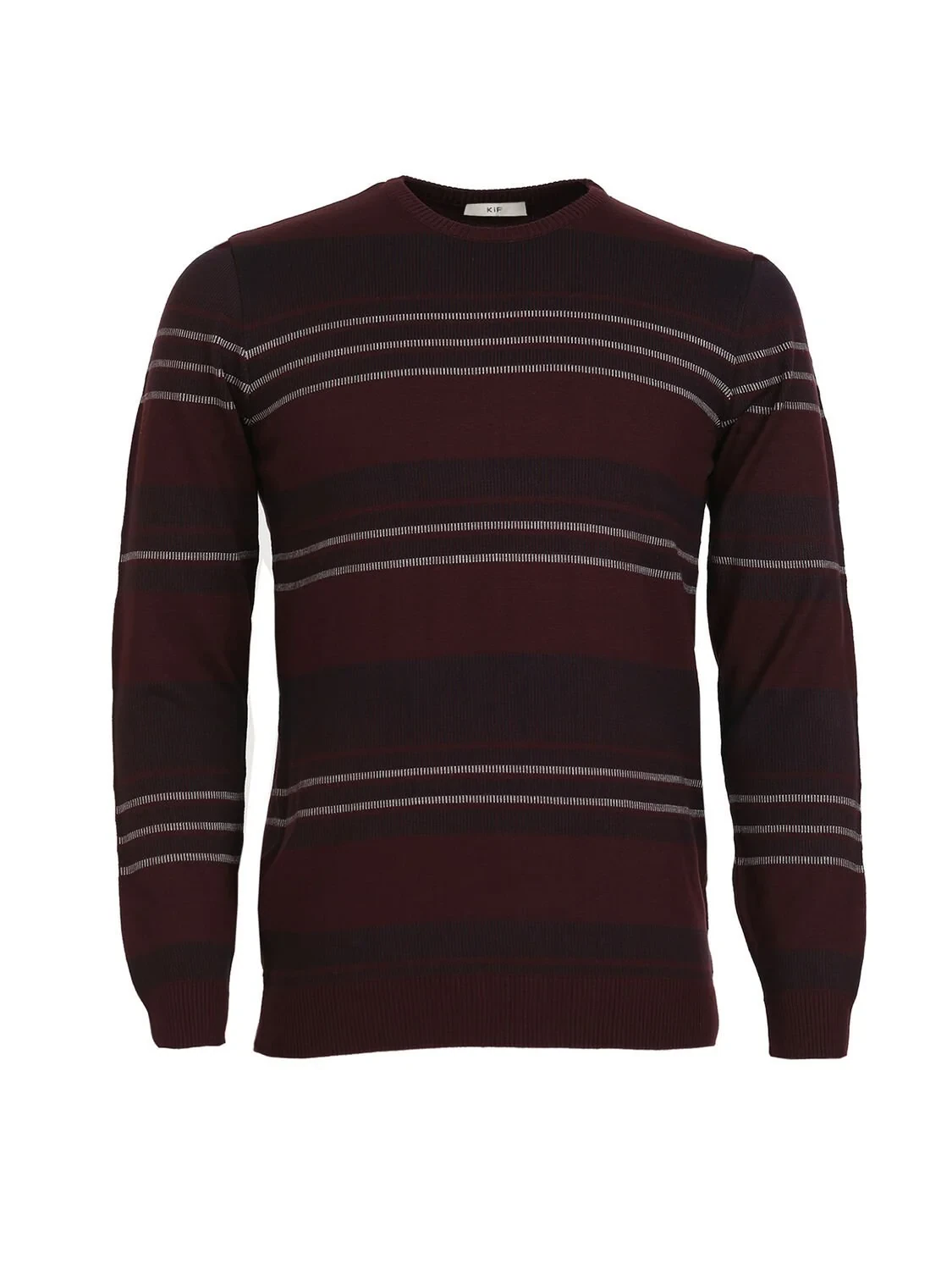 Burgundy Knitwear Sweatshirt - 6