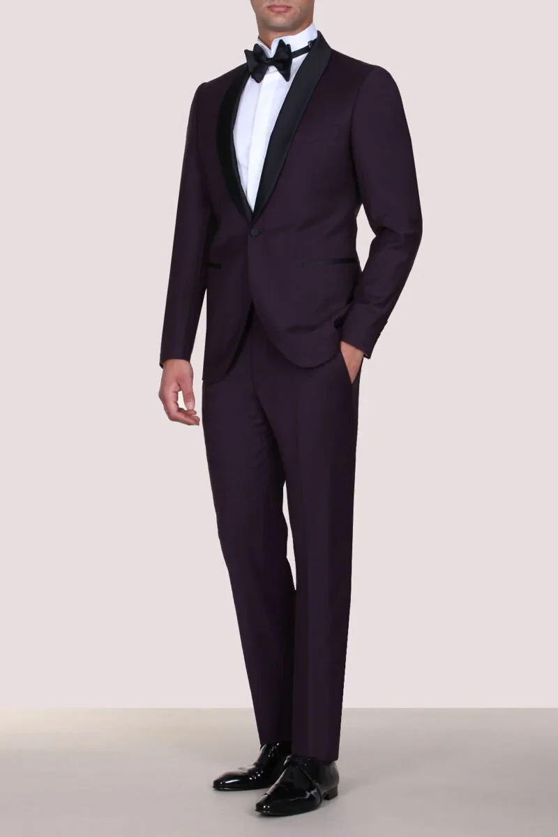 Burgundy Tuxedo - 1