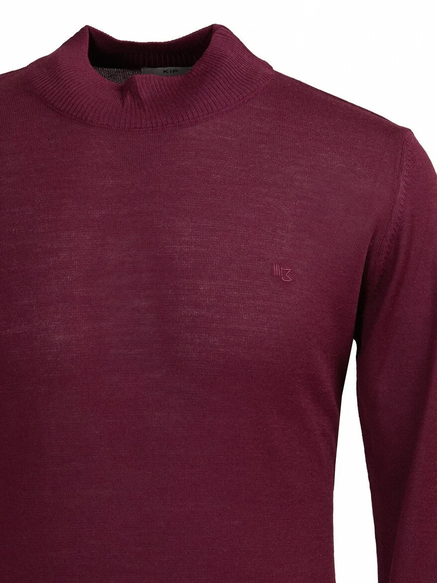 Damson Color Knitwear Sweatshirt - 2