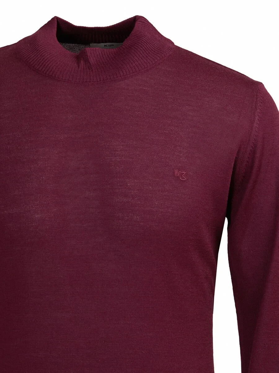 Damson Color Knitwear Sweatshirt - 2