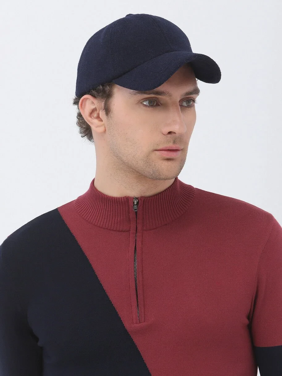 Damson Color Knitwear Sweatshirt - 4