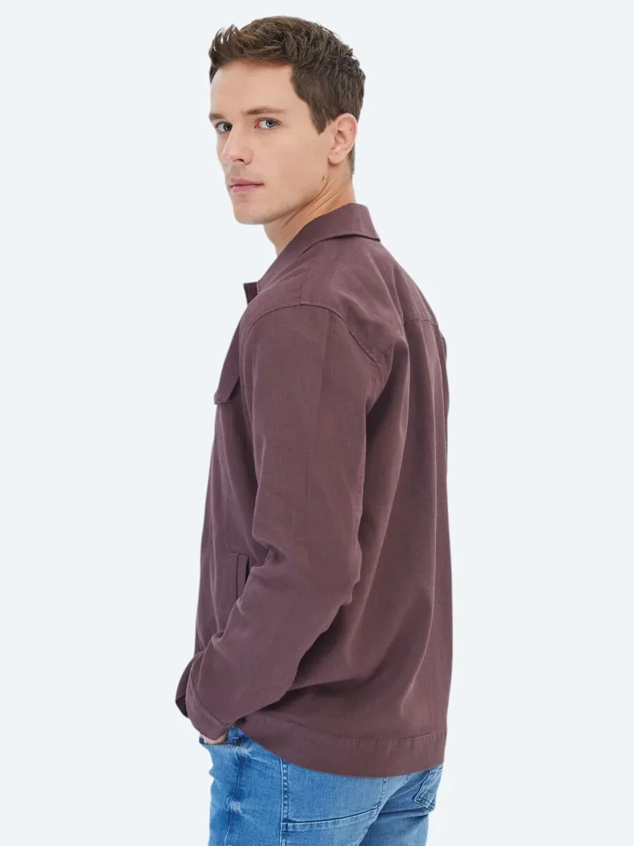 Damson Color Overshirt - 5