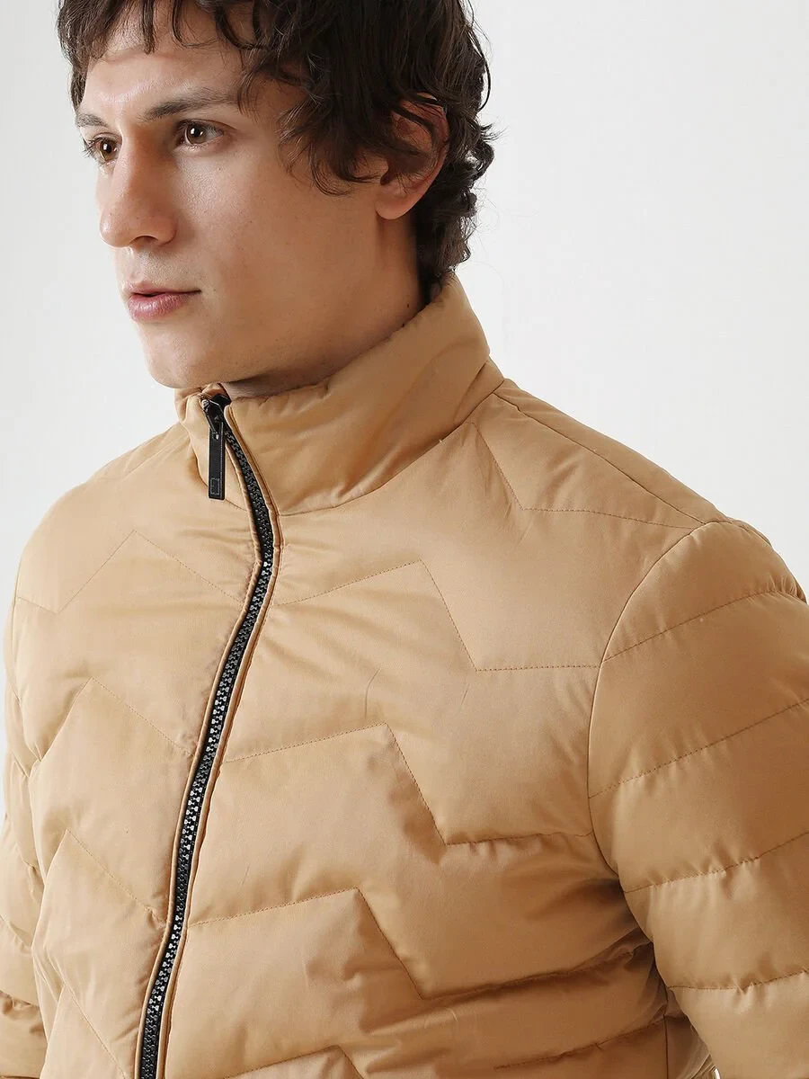 Dark Beige Weaving Coat - 2