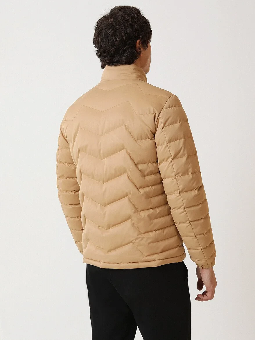 Dark Beige Weaving Coat - 5