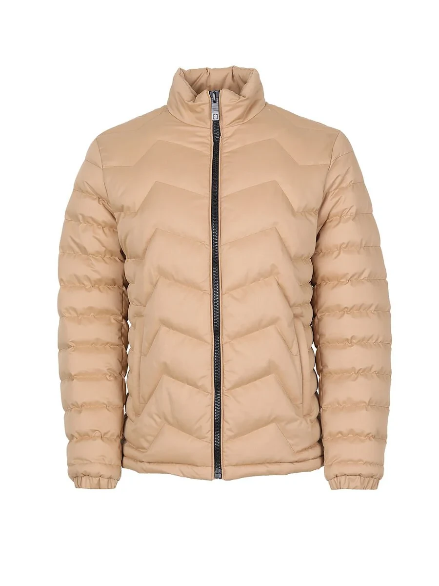 Dark Beige Weaving Coat - 6