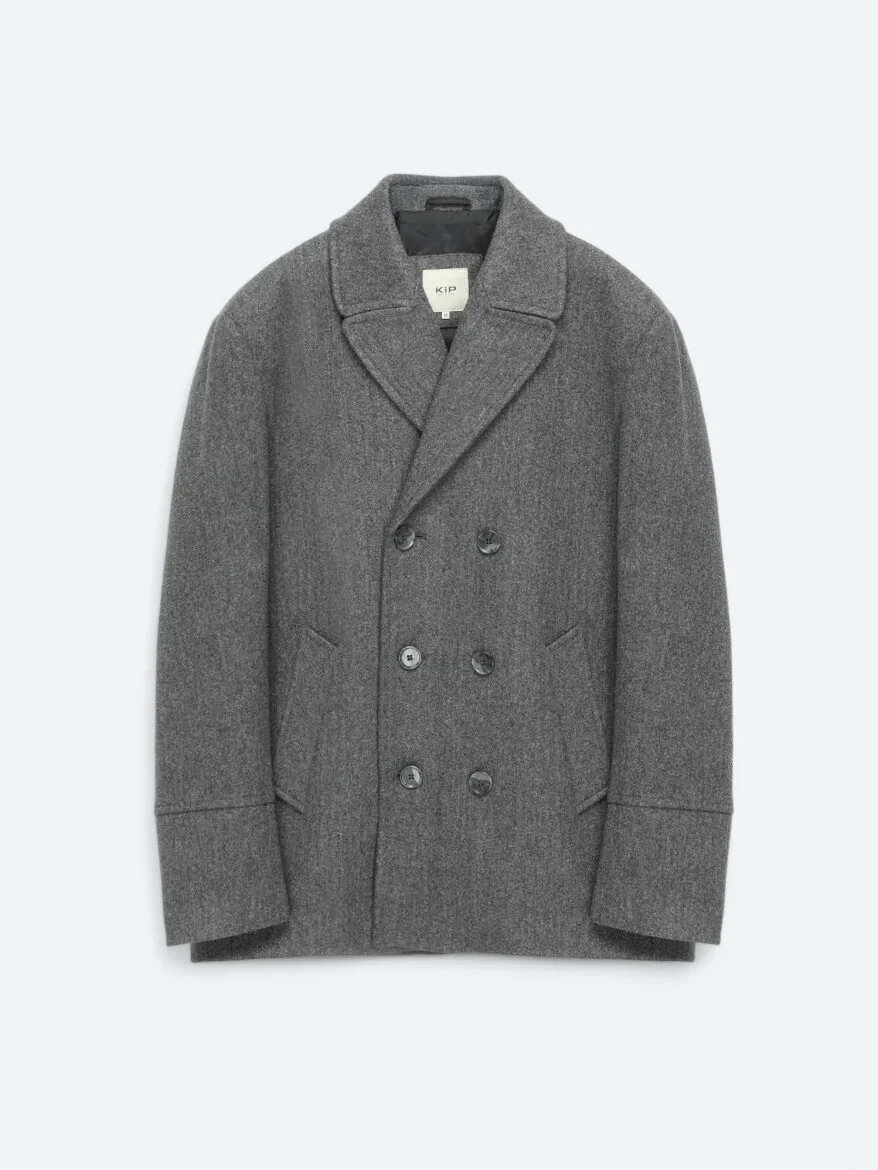 Dark Grey Knitting Coat 