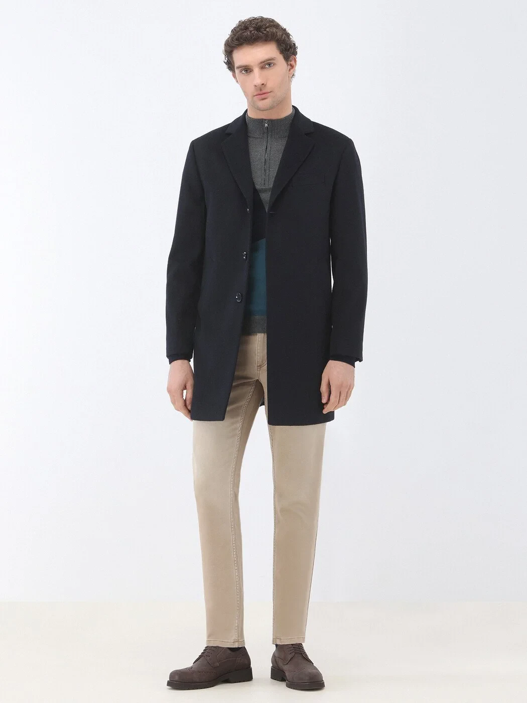 Dark Grey Knitwear Sweatshirt - 3
