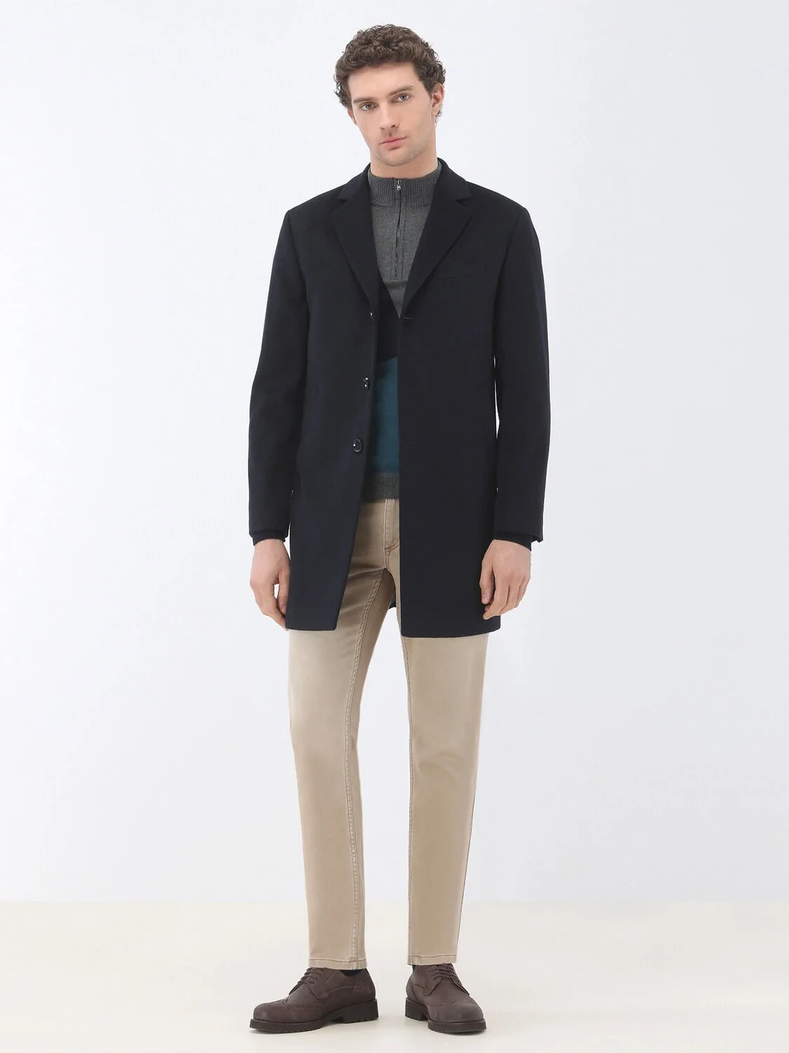 Dark Grey Knitwear Sweatshirt - 3