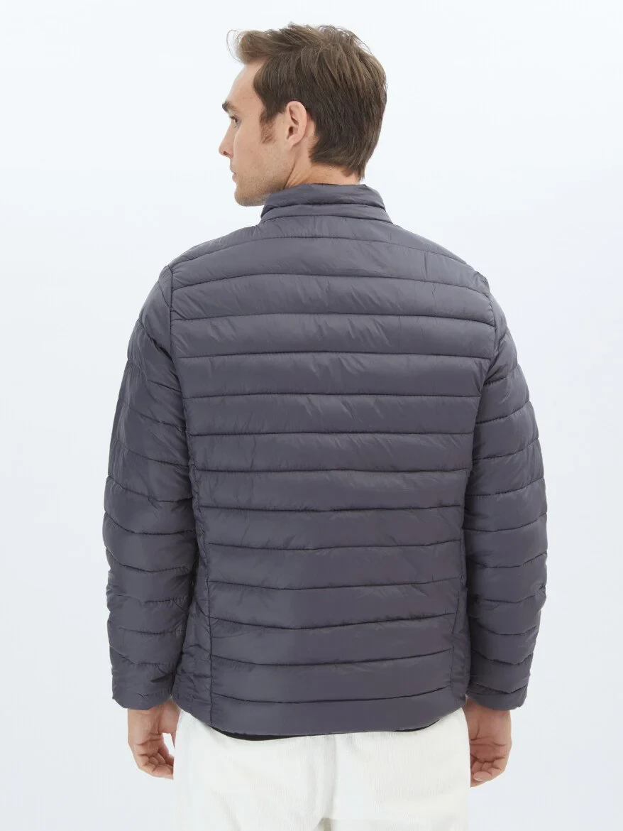 Dark Grey Weaving Coat - 6