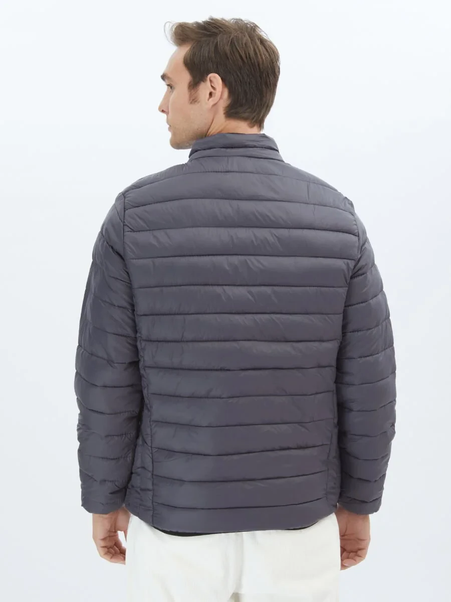 Dark Grey Weaving Coat - 6