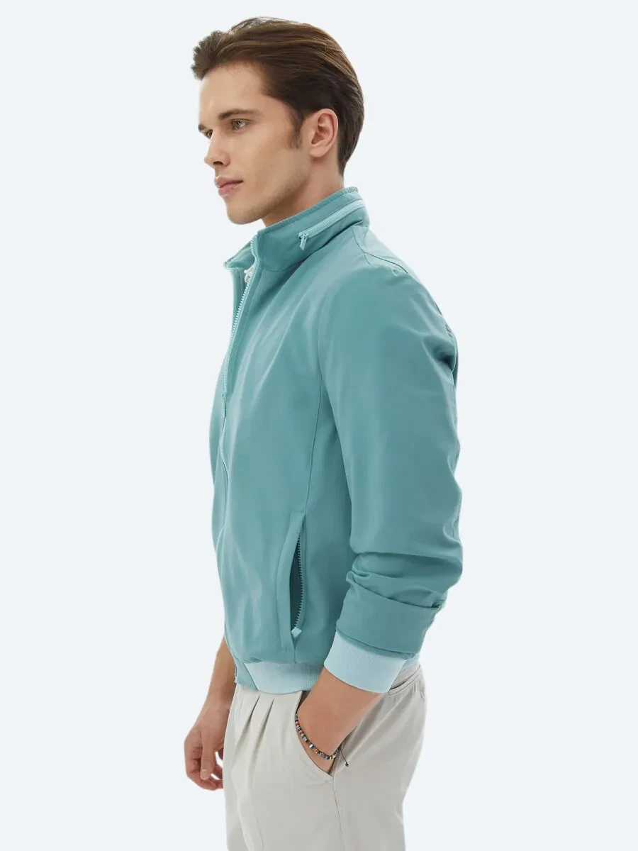 Dark Mint Weaving Coat - 3