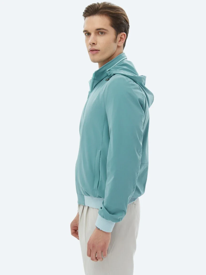 Dark Mint Weaving Coat - 6