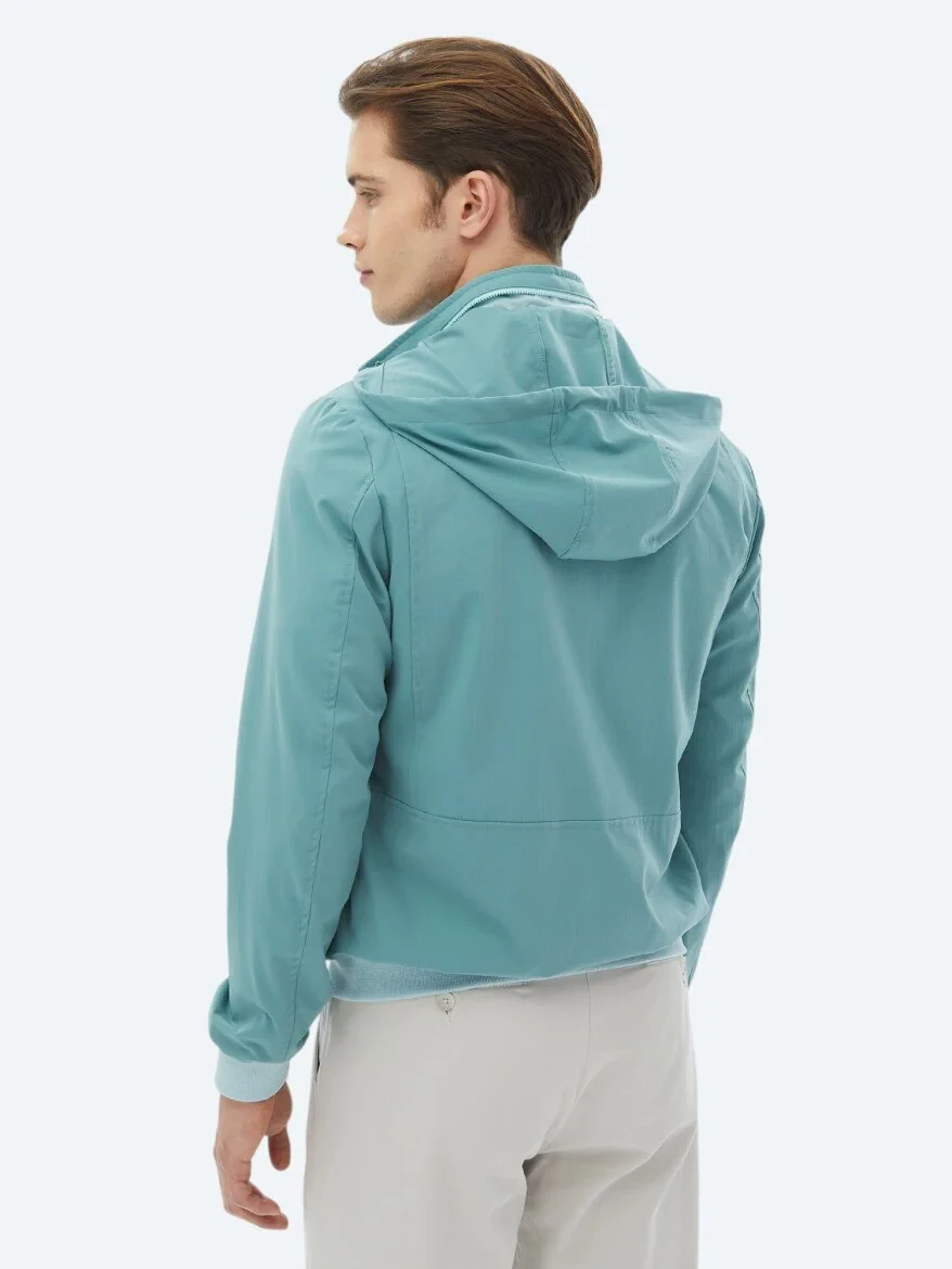 Dark Mint Weaving Coat - 9