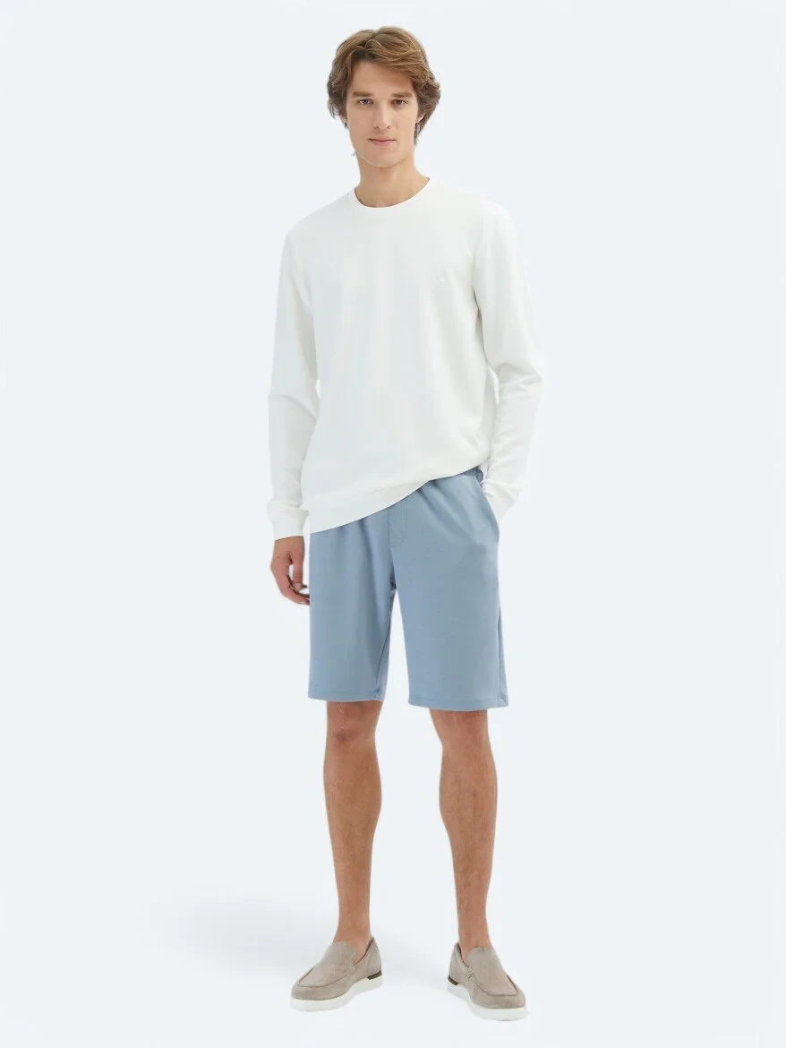 Ecru Crew Neck Sweatshirt - 2