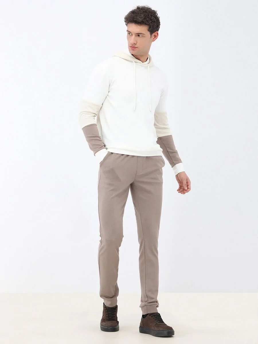 Ecru Hooded Sweatshirt - 2