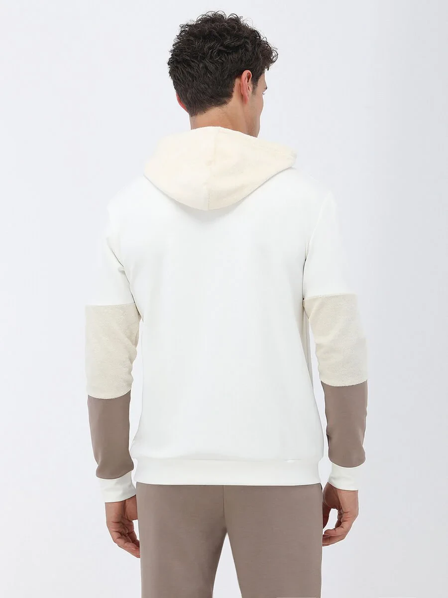 Ecru Hooded Sweatshirt - 5
