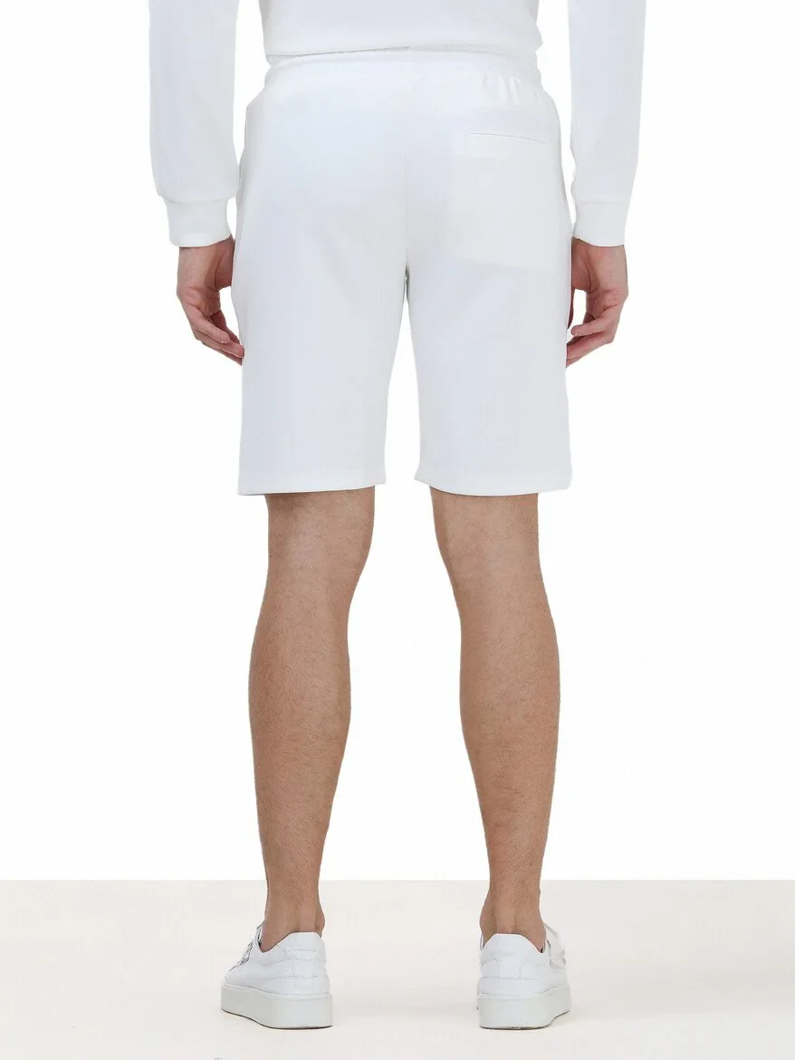 Ecru Knitting Jogging Fit Sport Bermuda 